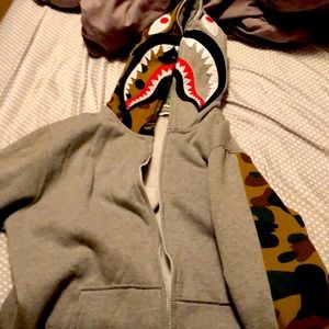 Authentic A bathing Ape zip up hoodie Large